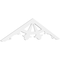 Ekena Millwork Pitch Riley Architectural Grade PVC Gable Pediment, 72"W x 18"H x 1"P (6/12) GPP072X018X100RIL - alternate 1